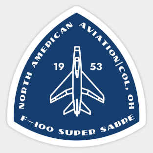 F-100 Super Sabre badge Sticker